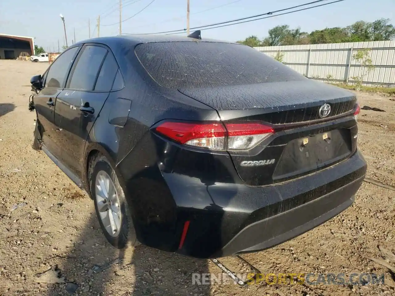 3 Photograph of a damaged car JTDHPRAE6LJ007420 TOYOTA COROLLA 2020