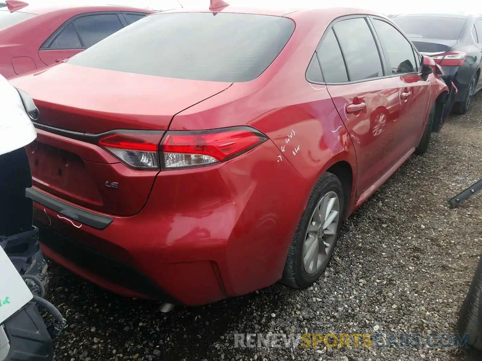 4 Photograph of a damaged car JTDHPRAE6LJ008695 TOYOTA COROLLA 2020