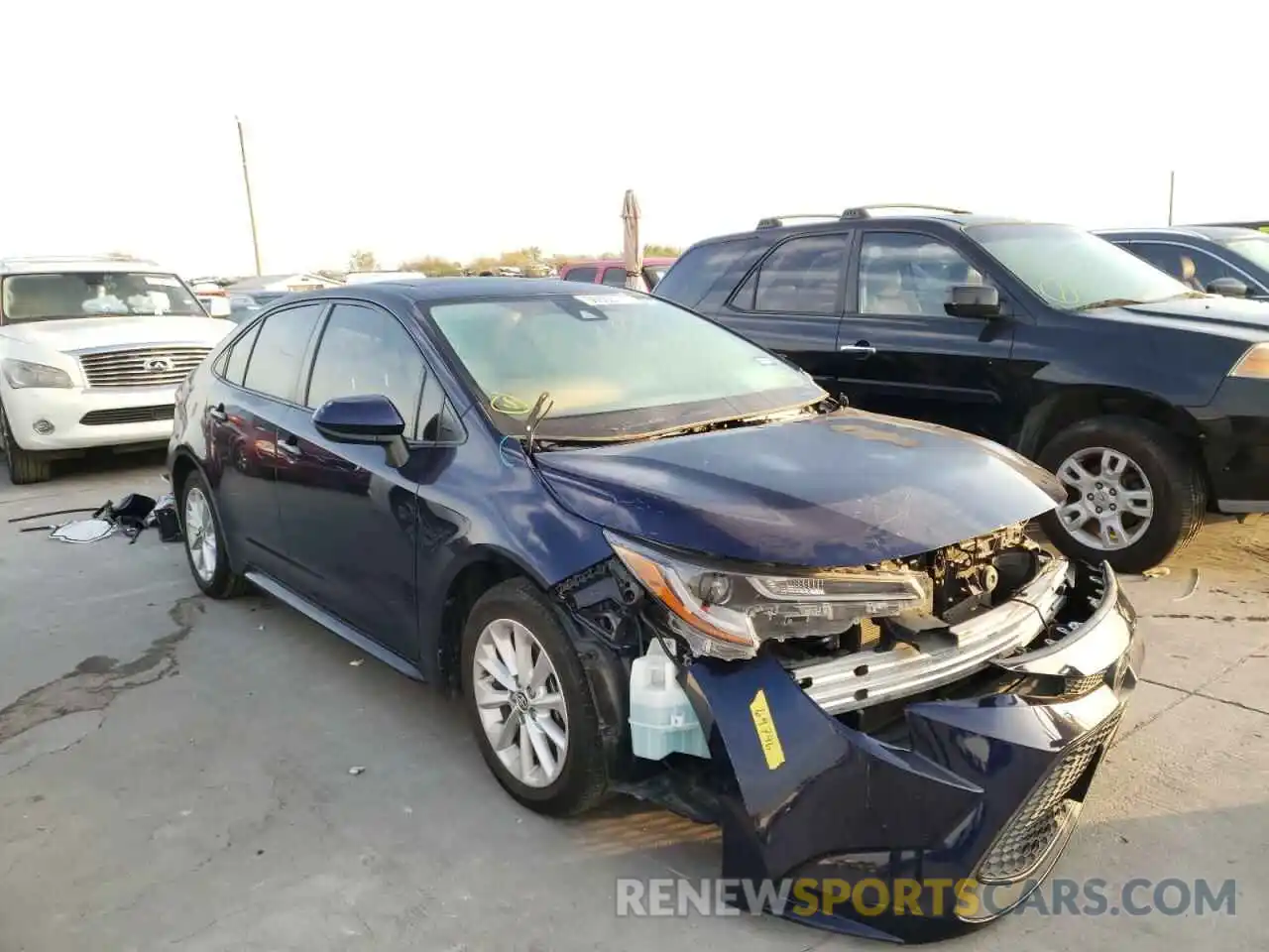 1 Photograph of a damaged car JTDHPRAE6LJ008972 TOYOTA COROLLA 2020