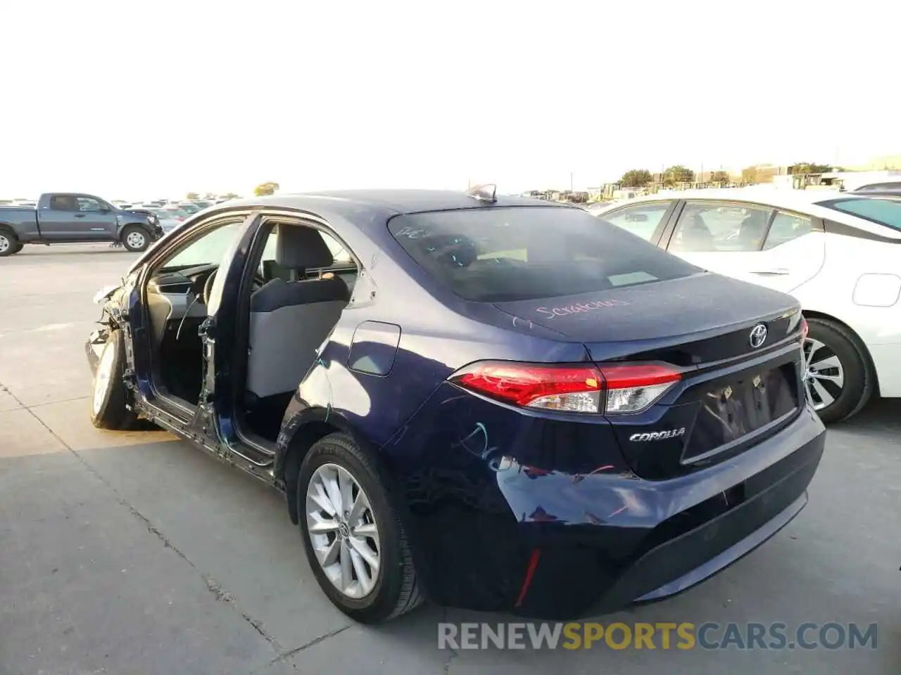 3 Photograph of a damaged car JTDHPRAE6LJ008972 TOYOTA COROLLA 2020