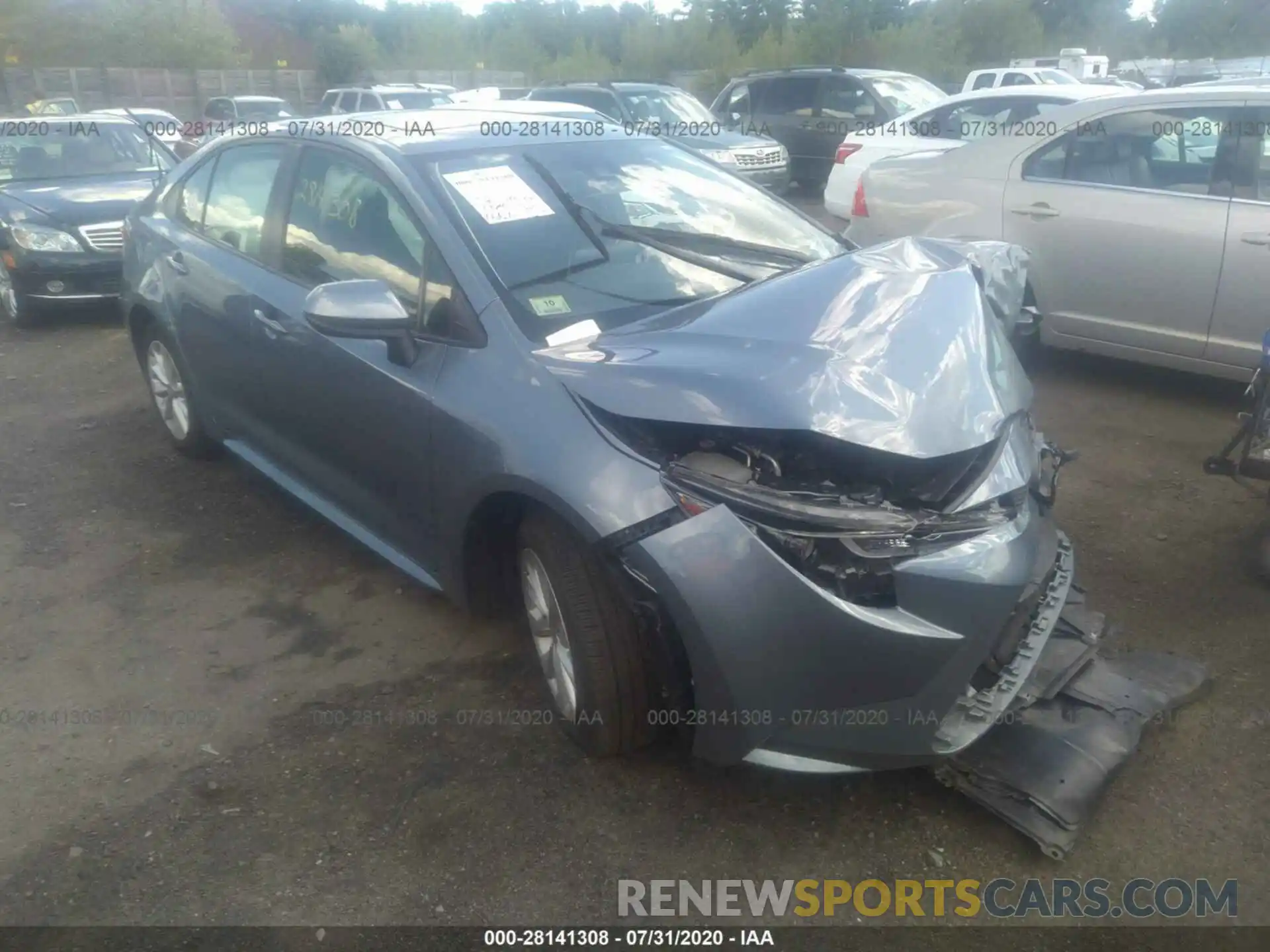 1 Photograph of a damaged car JTDHPRAE6LJ011029 TOYOTA COROLLA 2020