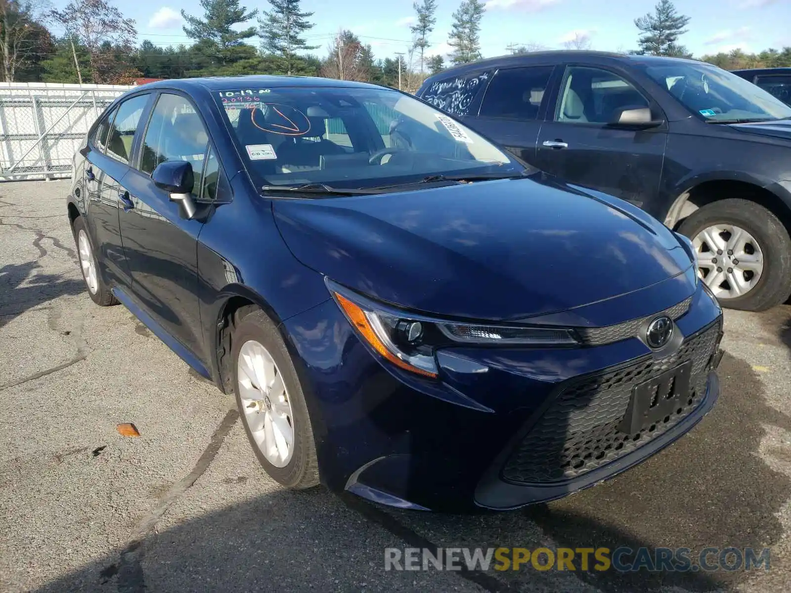 1 Photograph of a damaged car JTDHPRAE6LJ013542 TOYOTA COROLLA 2020