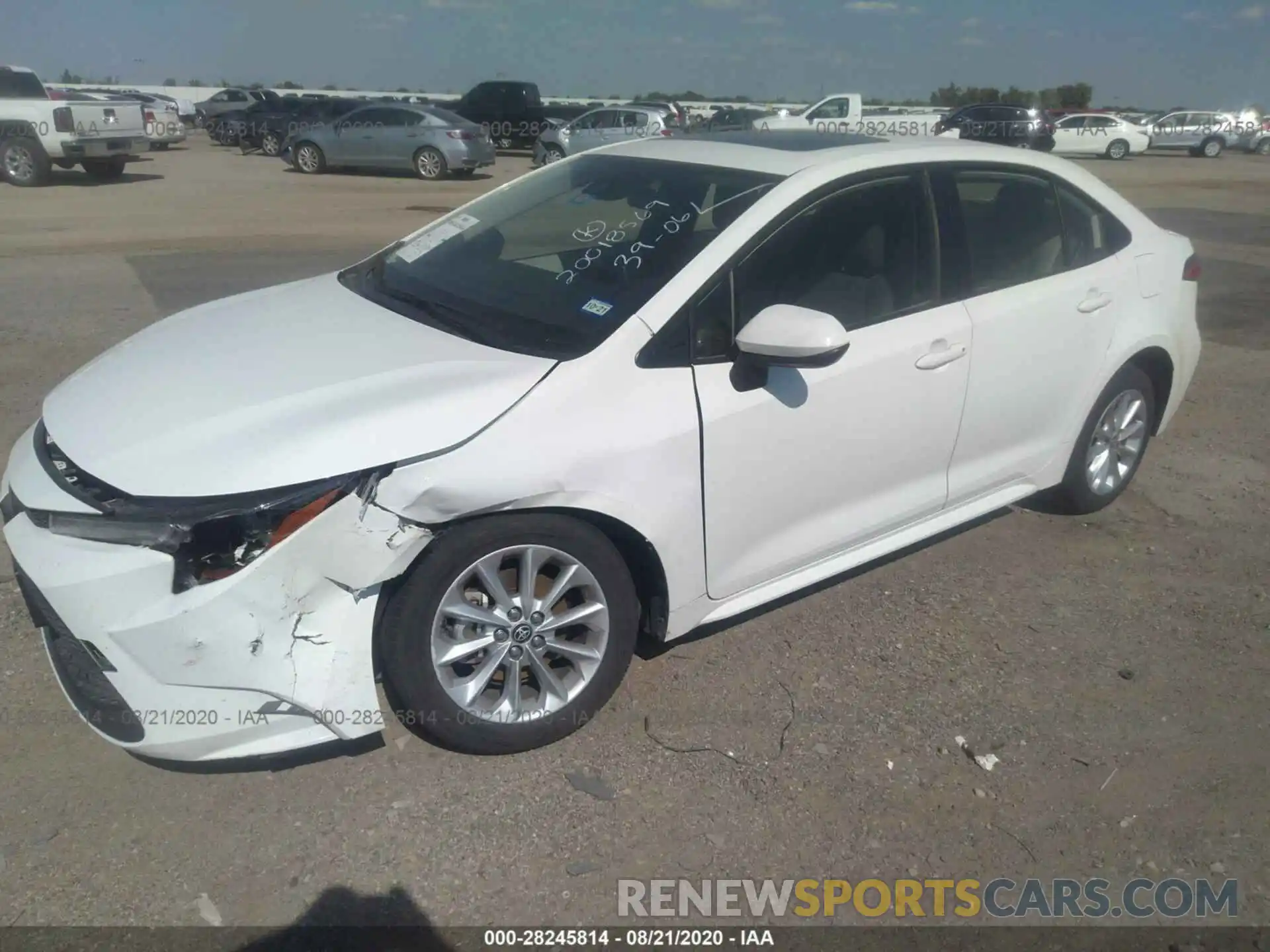 6 Photograph of a damaged car JTDHPRAE6LJ015159 TOYOTA COROLLA 2020