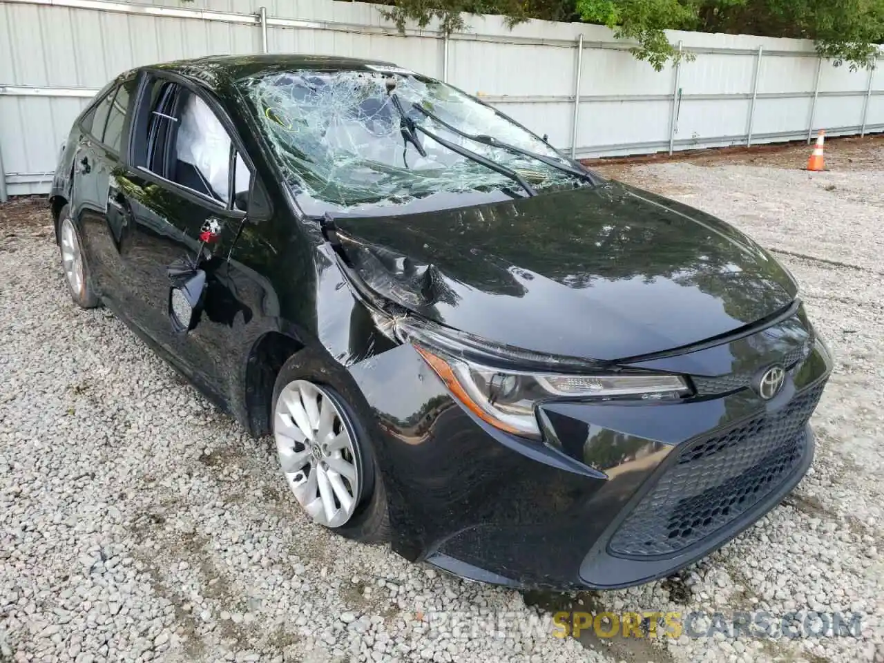 1 Photograph of a damaged car JTDHPRAE6LJ070825 TOYOTA COROLLA 2020