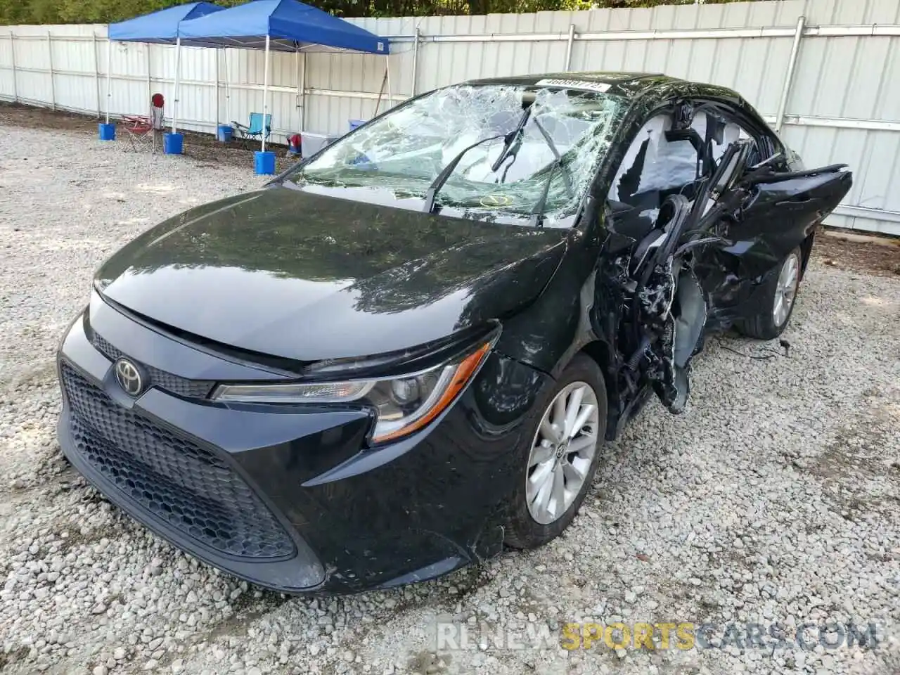 2 Photograph of a damaged car JTDHPRAE6LJ070825 TOYOTA COROLLA 2020