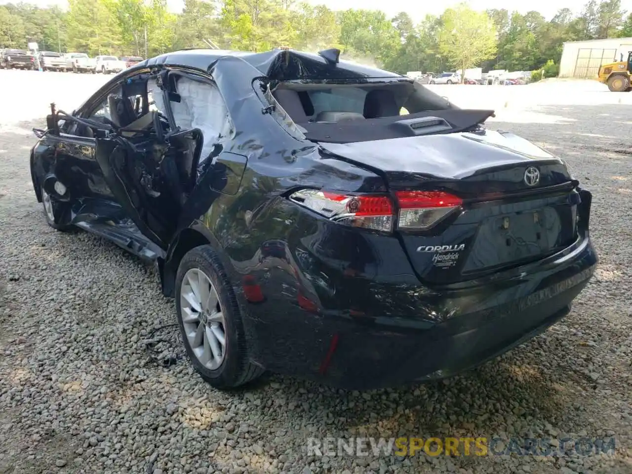 3 Photograph of a damaged car JTDHPRAE6LJ070825 TOYOTA COROLLA 2020