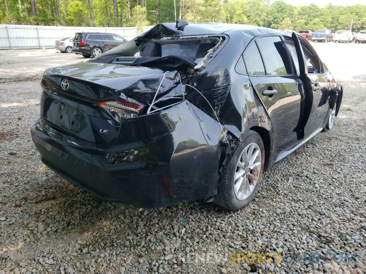 4 Photograph of a damaged car JTDHPRAE6LJ070825 TOYOTA COROLLA 2020