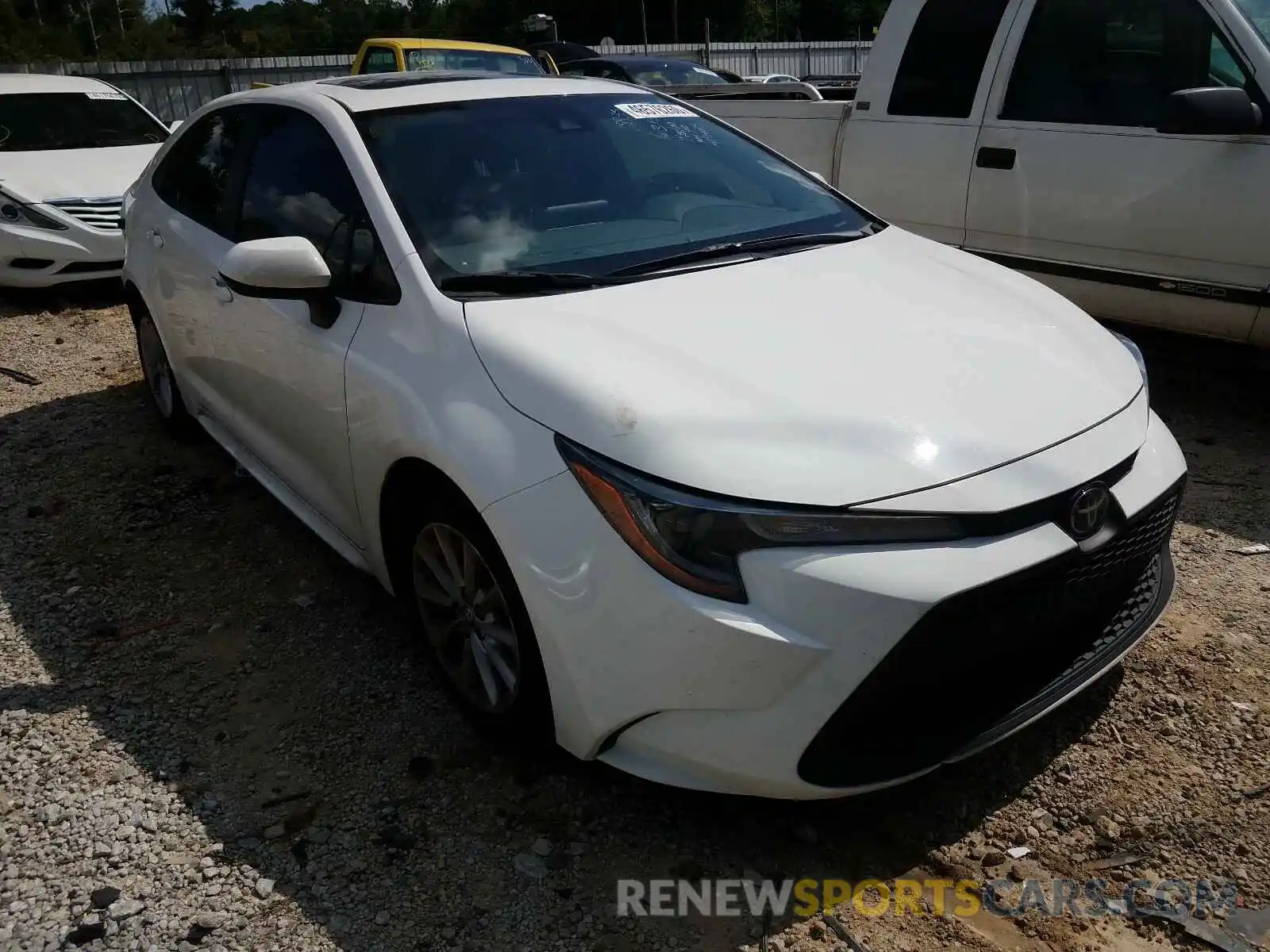 1 Photograph of a damaged car JTDHPRAE6LJ073451 TOYOTA COROLLA 2020