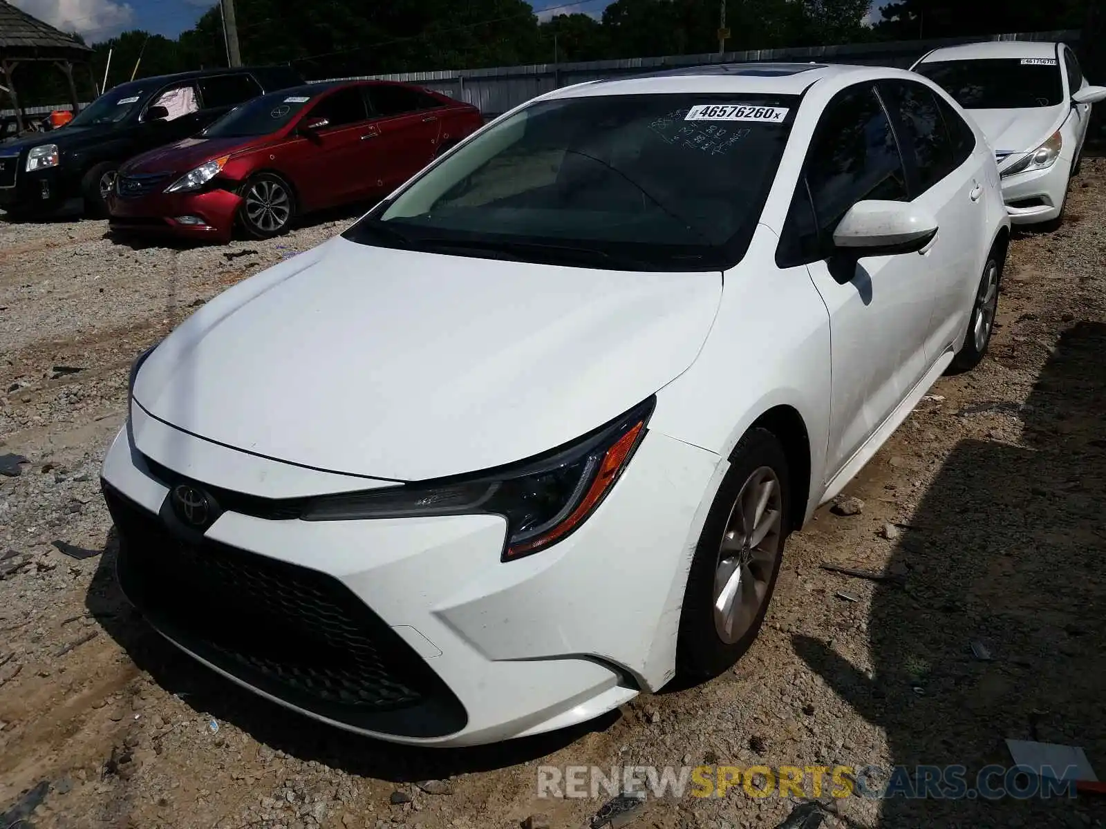 2 Photograph of a damaged car JTDHPRAE6LJ073451 TOYOTA COROLLA 2020