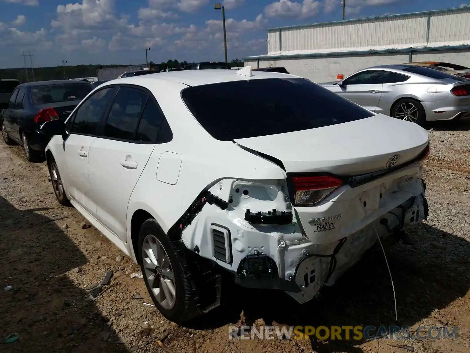 3 Photograph of a damaged car JTDHPRAE6LJ073451 TOYOTA COROLLA 2020