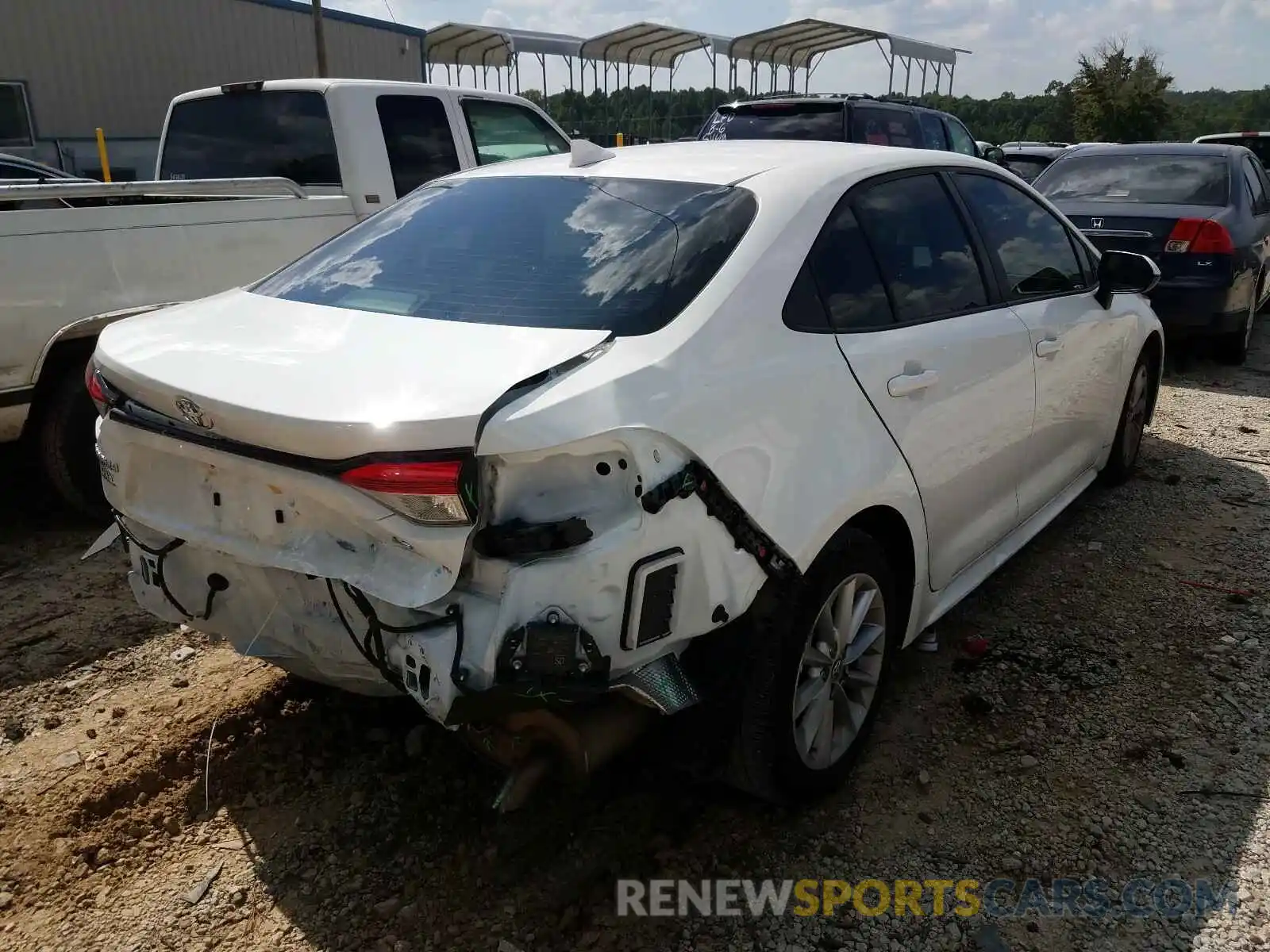 4 Photograph of a damaged car JTDHPRAE6LJ073451 TOYOTA COROLLA 2020