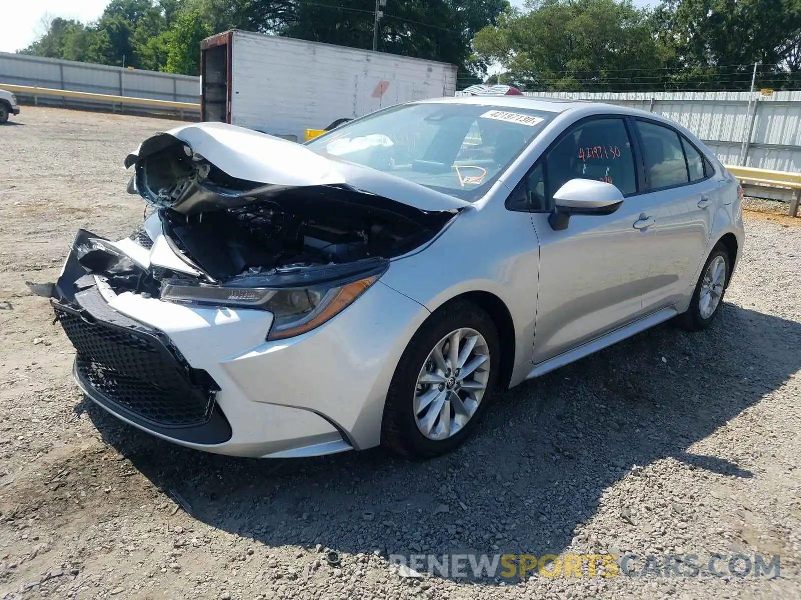 2 Photograph of a damaged car JTDHPRAE6LJ095983 TOYOTA COROLLA 2020