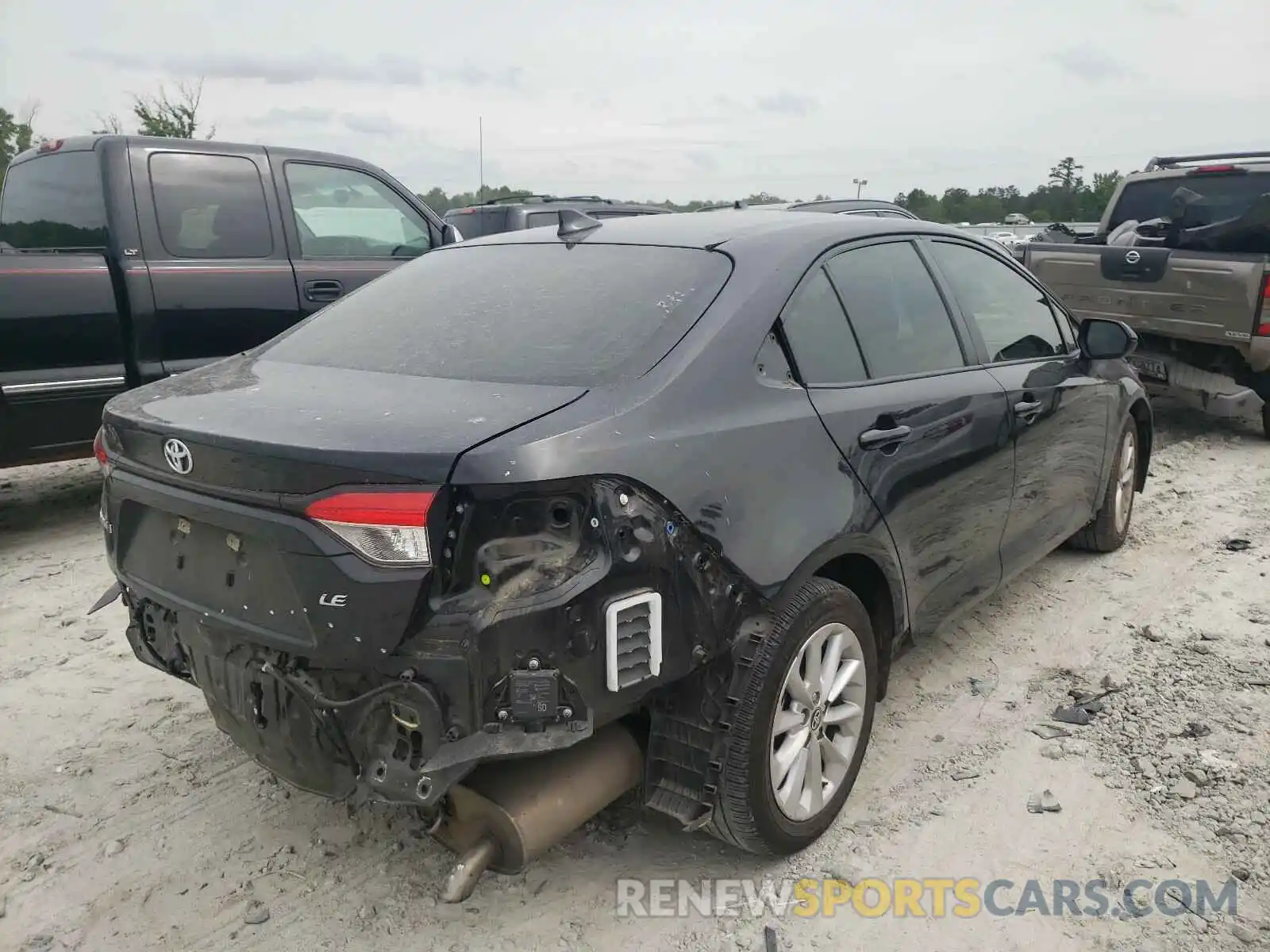 4 Photograph of a damaged car JTDHPRAE7LJ002971 TOYOTA COROLLA 2020