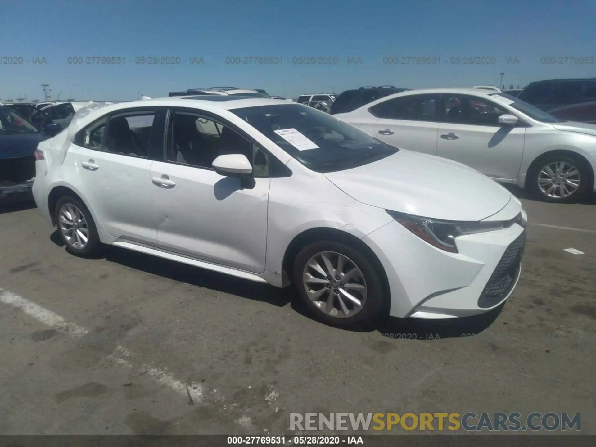 1 Photograph of a damaged car JTDHPRAE7LJ009306 TOYOTA COROLLA 2020