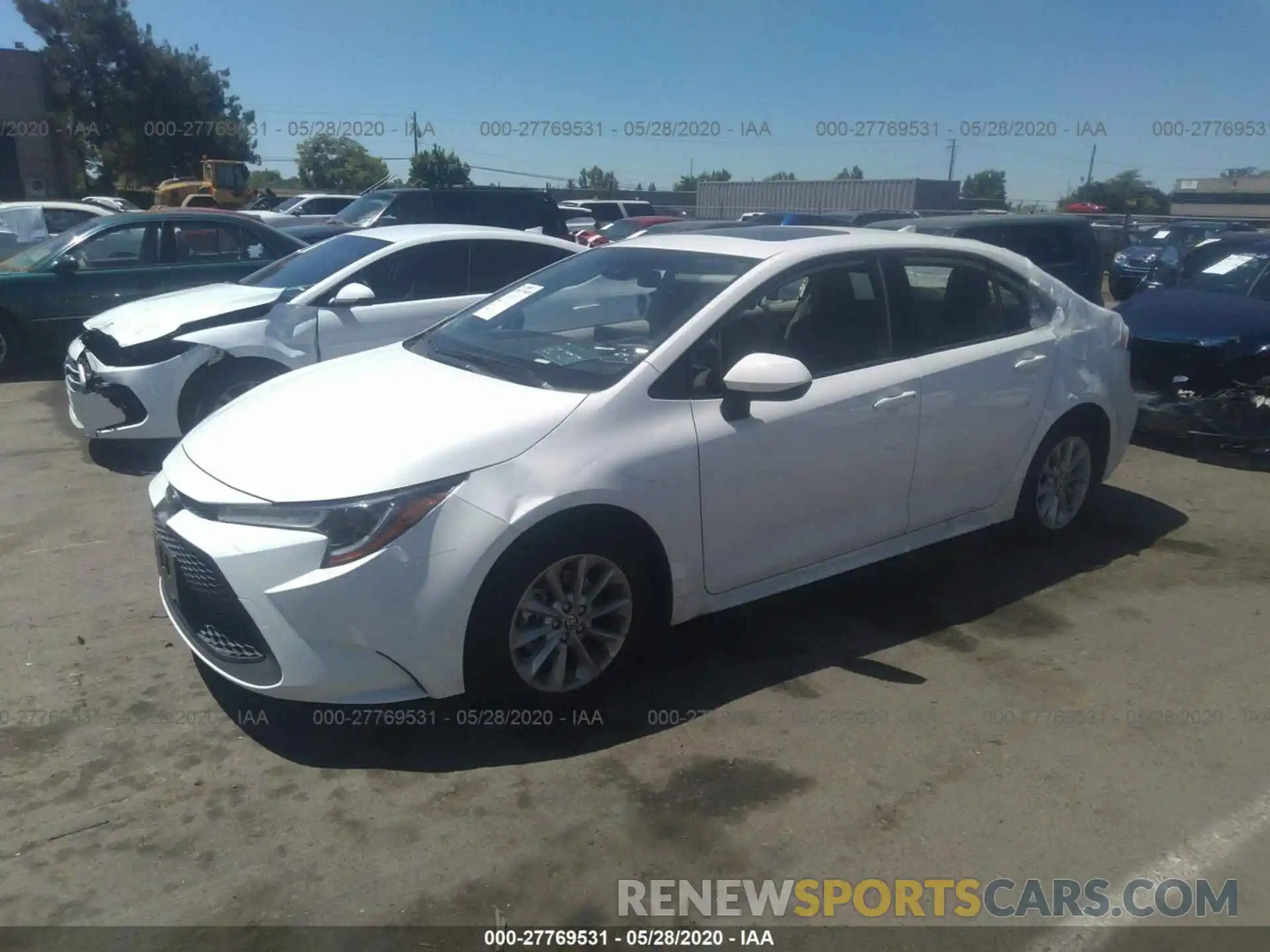 2 Photograph of a damaged car JTDHPRAE7LJ009306 TOYOTA COROLLA 2020