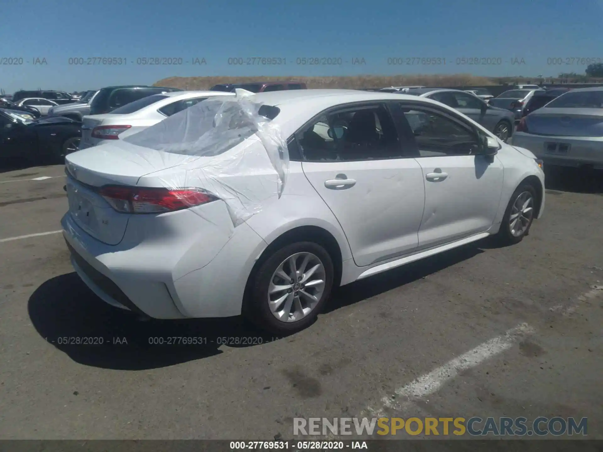 4 Photograph of a damaged car JTDHPRAE7LJ009306 TOYOTA COROLLA 2020