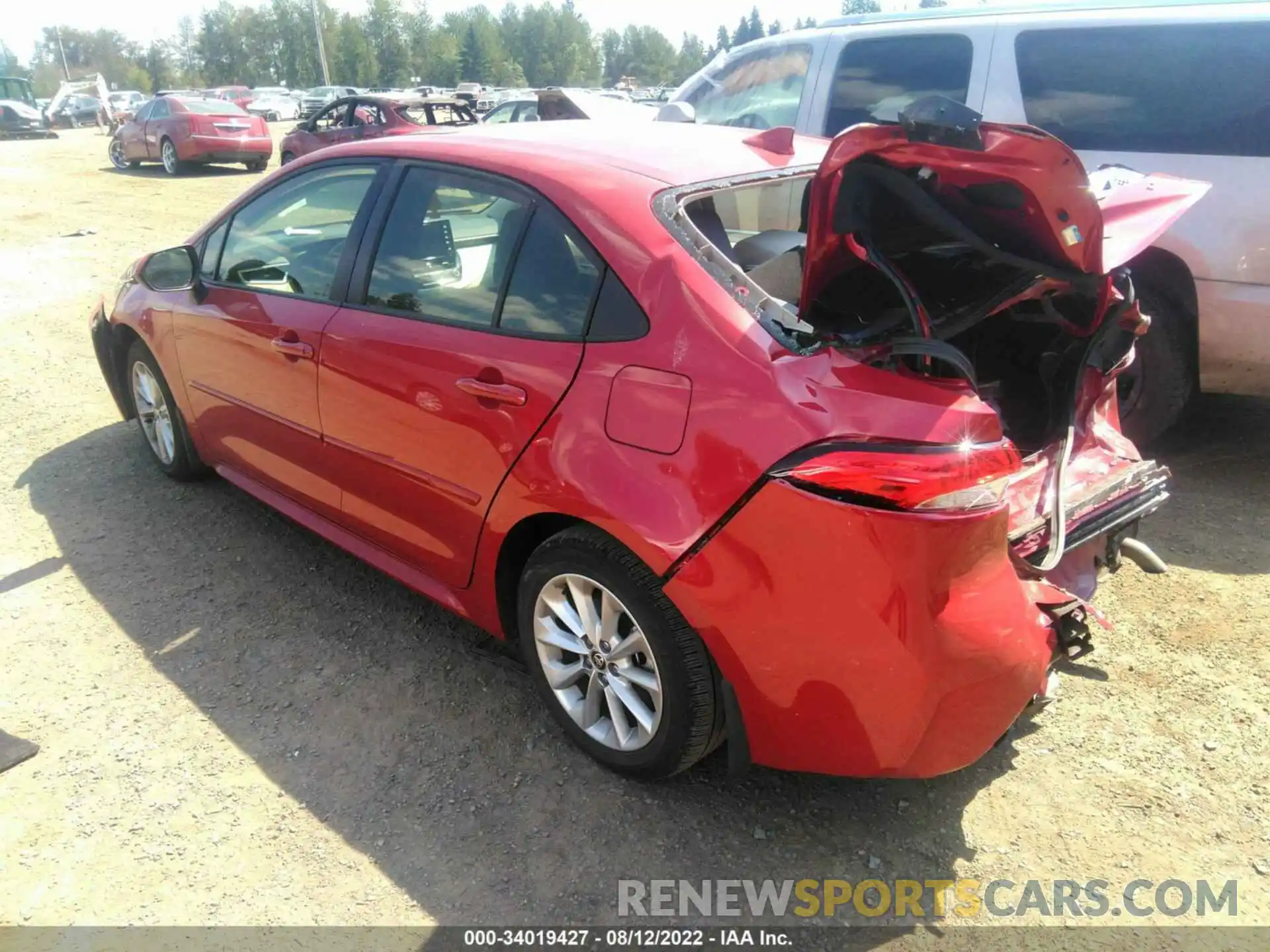 3 Photograph of a damaged car JTDHPRAE7LJ009726 TOYOTA COROLLA 2020