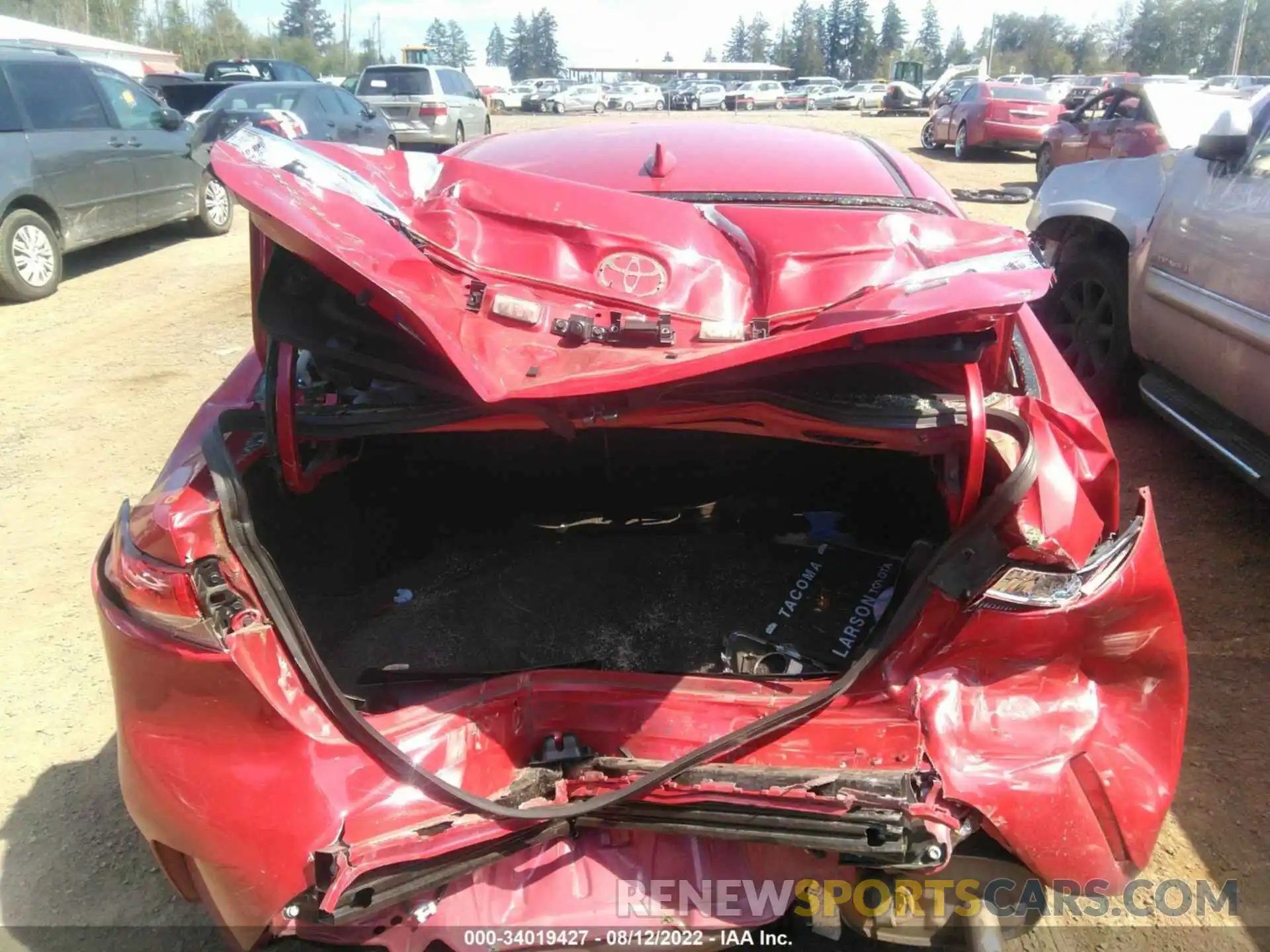 6 Photograph of a damaged car JTDHPRAE7LJ009726 TOYOTA COROLLA 2020