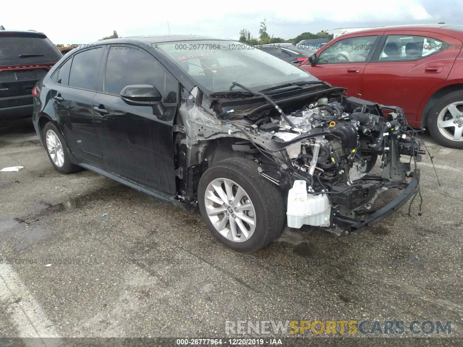 1 Photograph of a damaged car JTDHPRAE7LJ012433 TOYOTA COROLLA 2020