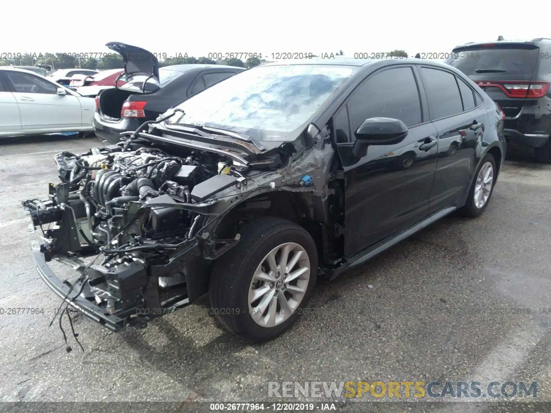 2 Photograph of a damaged car JTDHPRAE7LJ012433 TOYOTA COROLLA 2020