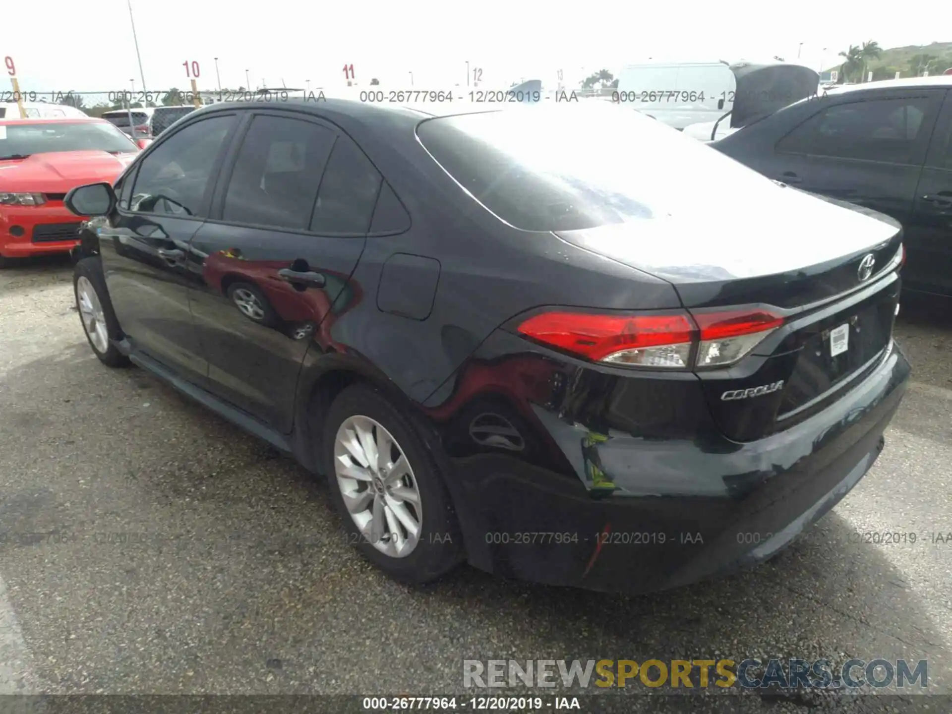 3 Photograph of a damaged car JTDHPRAE7LJ012433 TOYOTA COROLLA 2020