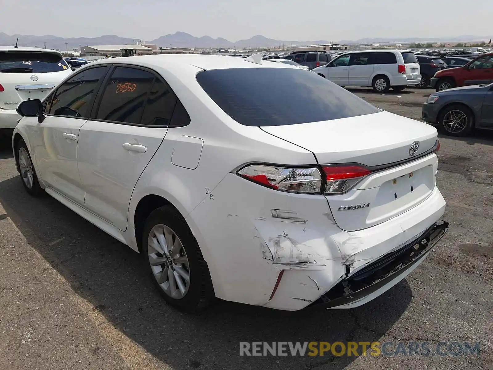 3 Photograph of a damaged car JTDHPRAE7LJ013470 TOYOTA COROLLA 2020