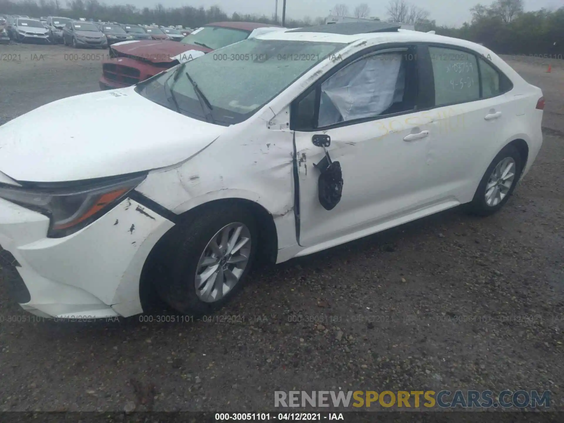 6 Photograph of a damaged car JTDHPRAE7LJ016238 TOYOTA COROLLA 2020