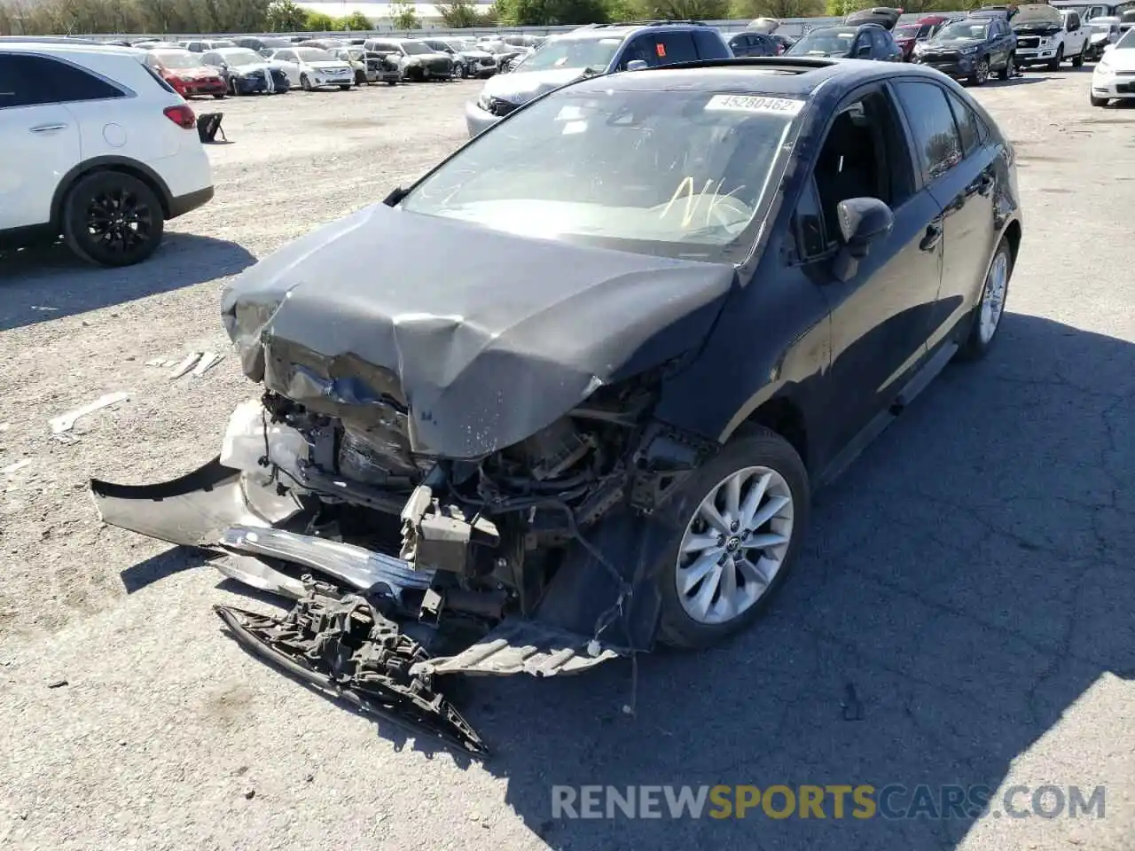 2 Photograph of a damaged car JTDHPRAE7LJ017079 TOYOTA COROLLA 2020