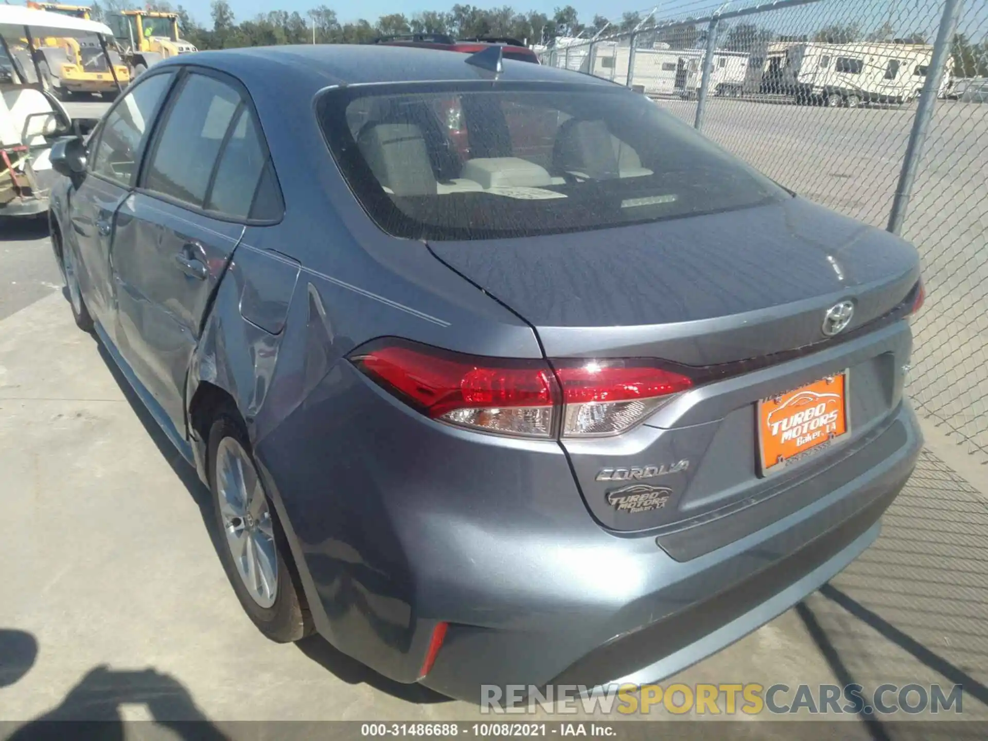 3 Photograph of a damaged car JTDHPRAE7LJ027269 TOYOTA COROLLA 2020