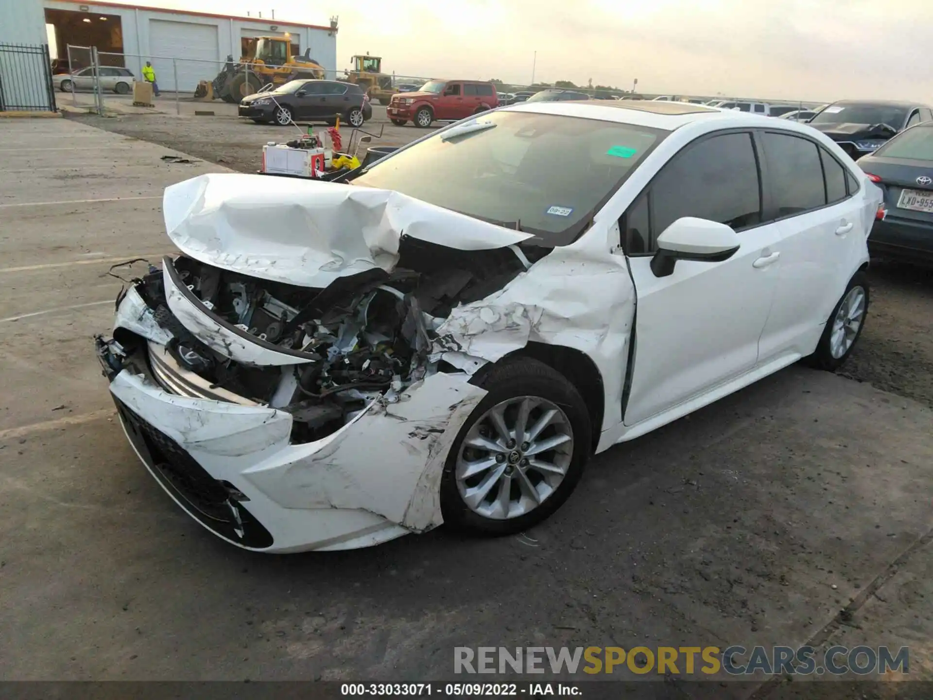 2 Photograph of a damaged car JTDHPRAE7LJ043214 TOYOTA COROLLA 2020