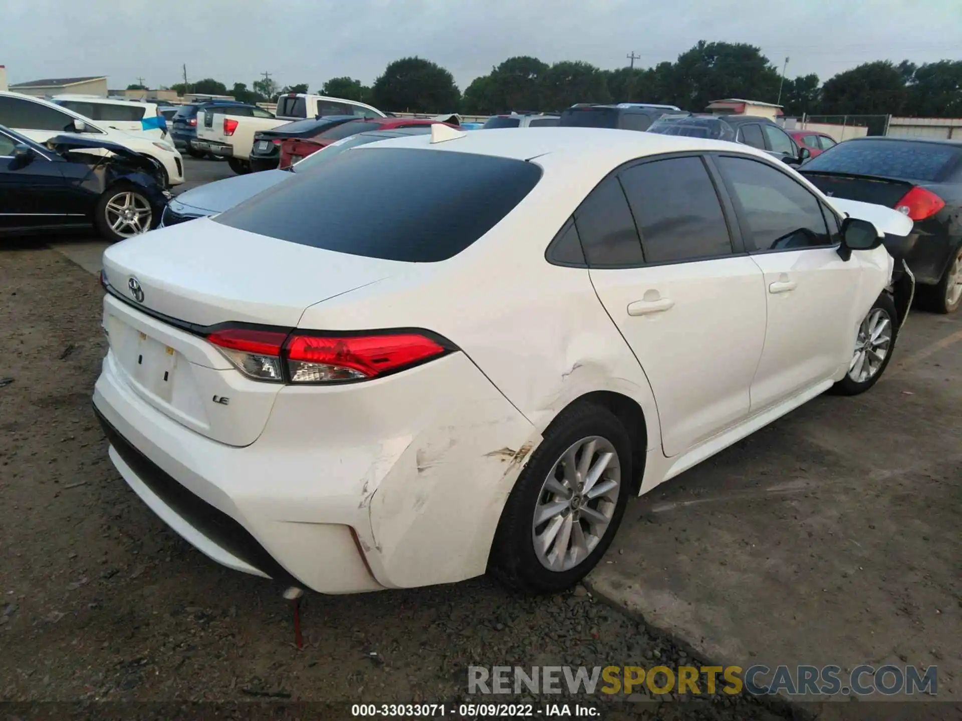 4 Photograph of a damaged car JTDHPRAE7LJ043214 TOYOTA COROLLA 2020