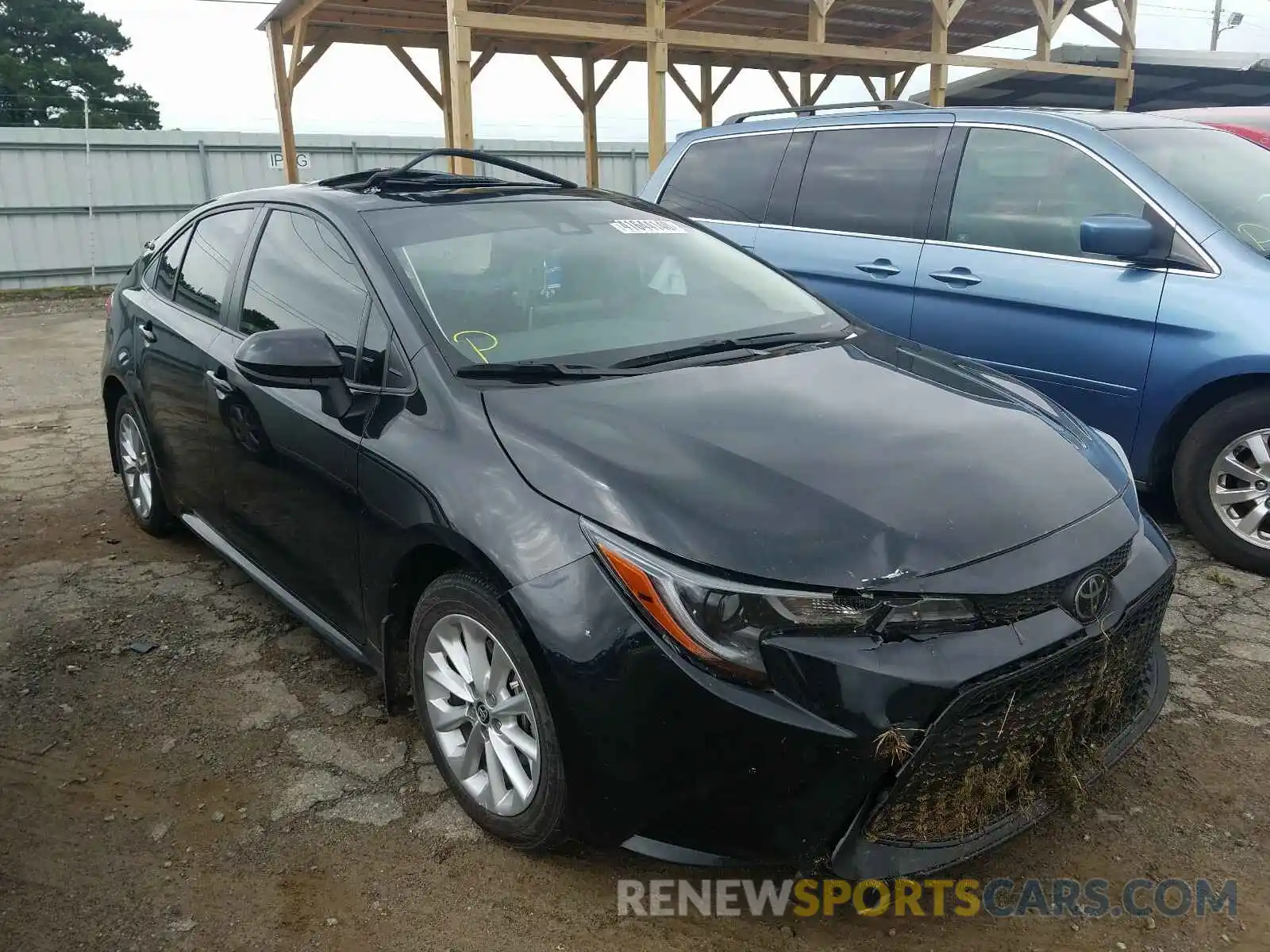 1 Photograph of a damaged car JTDHPRAE7LJ043777 TOYOTA COROLLA 2020