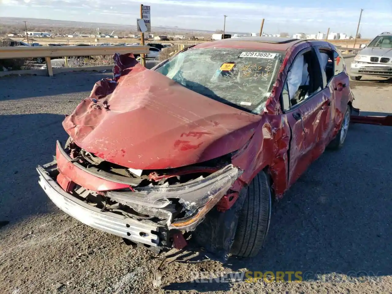 2 Photograph of a damaged car JTDHPRAE7LJ046002 TOYOTA COROLLA 2020