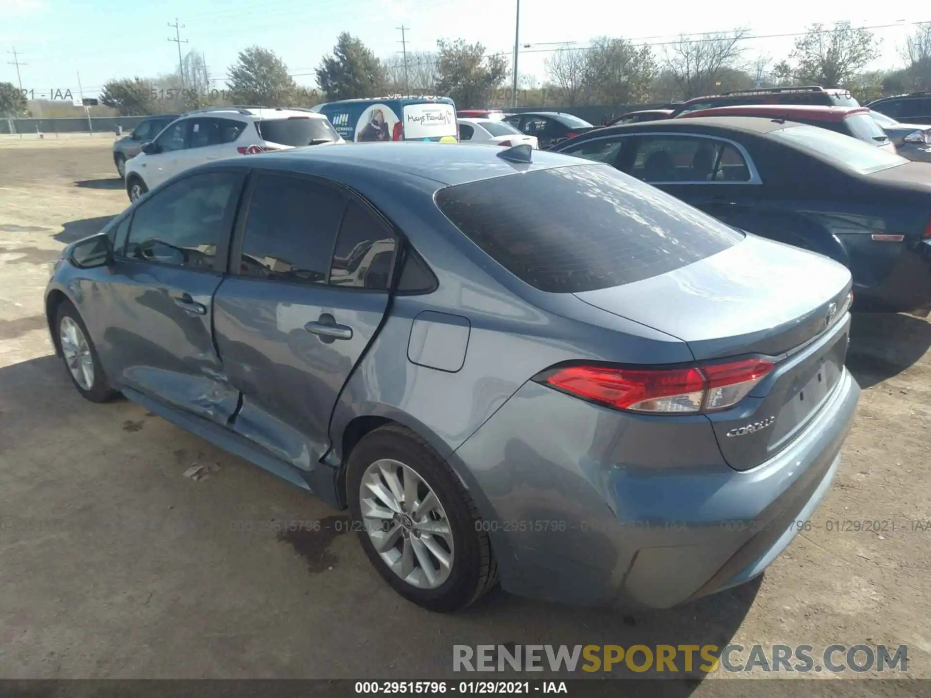 3 Photograph of a damaged car JTDHPRAE7LJ047330 TOYOTA COROLLA 2020