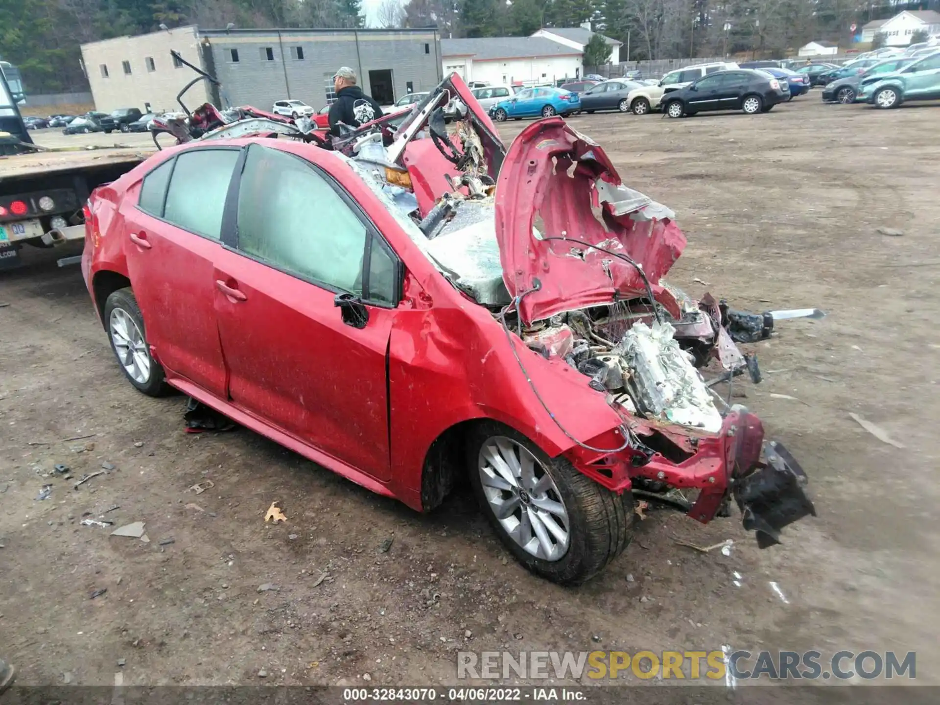 1 Photograph of a damaged car JTDHPRAE7LJ052320 TOYOTA COROLLA 2020