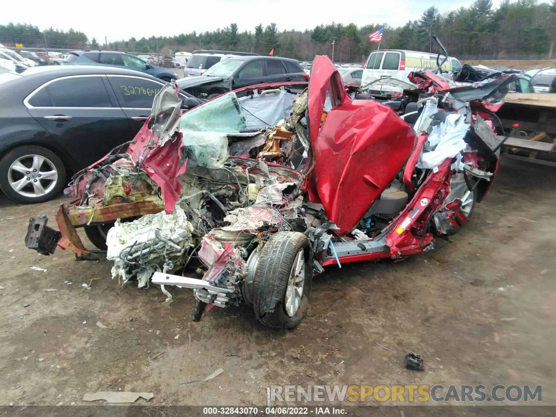 2 Photograph of a damaged car JTDHPRAE7LJ052320 TOYOTA COROLLA 2020