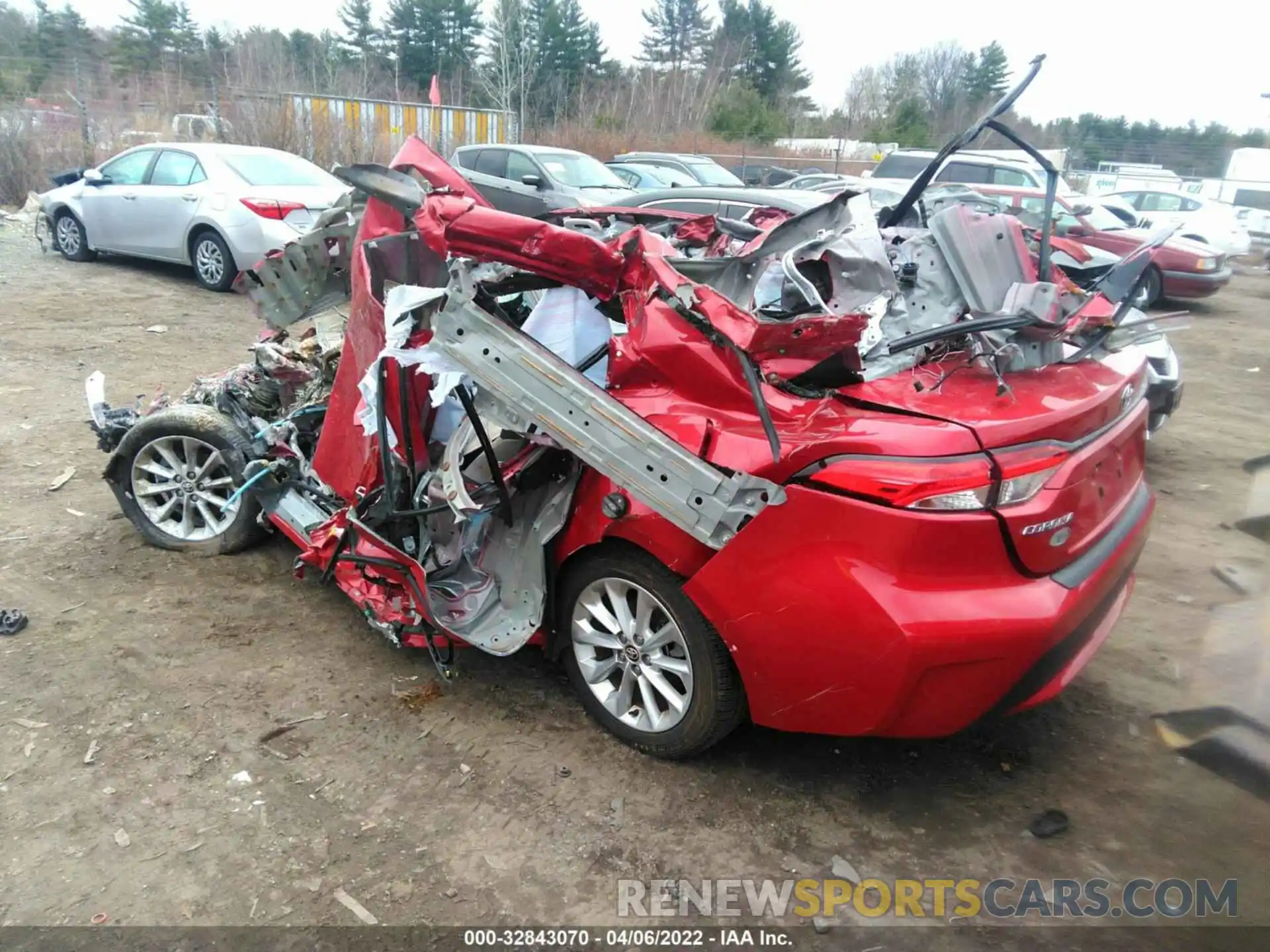 3 Photograph of a damaged car JTDHPRAE7LJ052320 TOYOTA COROLLA 2020