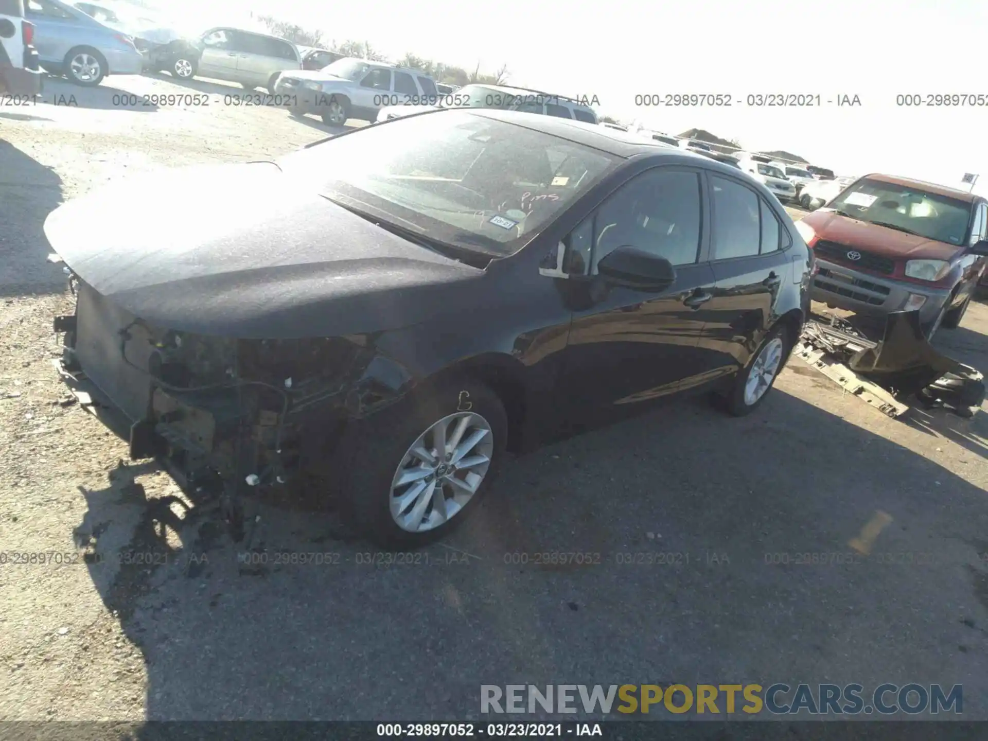 2 Photograph of a damaged car JTDHPRAE7LJ055895 TOYOTA COROLLA 2020