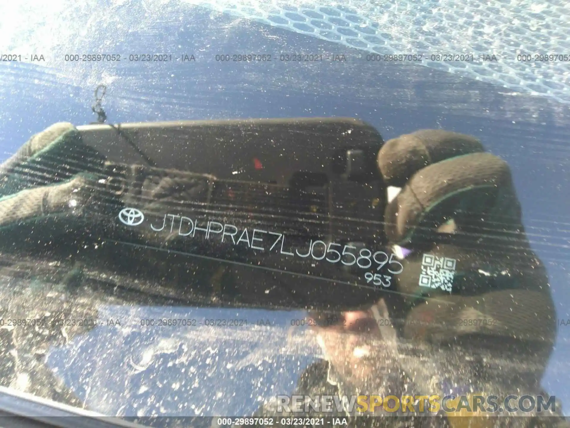 9 Photograph of a damaged car JTDHPRAE7LJ055895 TOYOTA COROLLA 2020