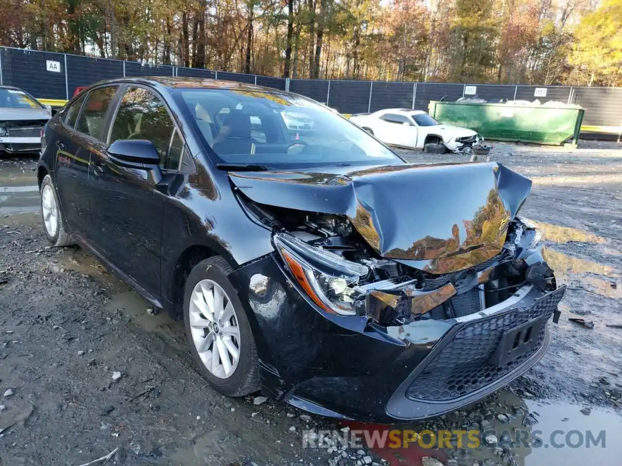 1 Photograph of a damaged car JTDHPRAE7LJ057596 TOYOTA COROLLA 2020