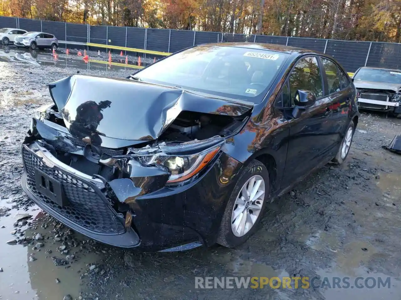 2 Photograph of a damaged car JTDHPRAE7LJ057596 TOYOTA COROLLA 2020