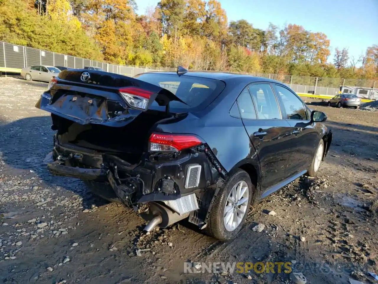 4 Photograph of a damaged car JTDHPRAE7LJ057596 TOYOTA COROLLA 2020