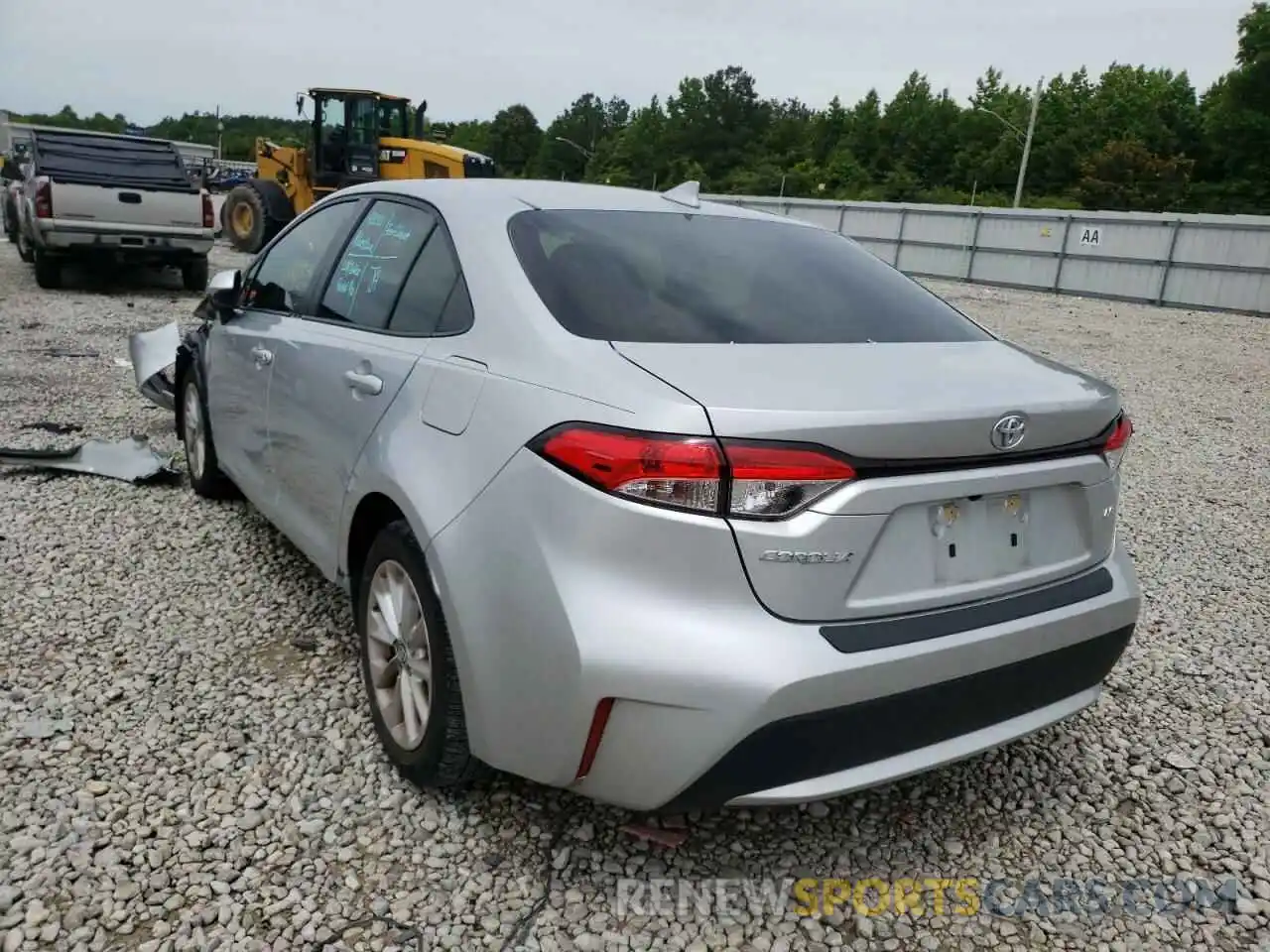 3 Photograph of a damaged car JTDHPRAE7LJ065231 TOYOTA COROLLA 2020