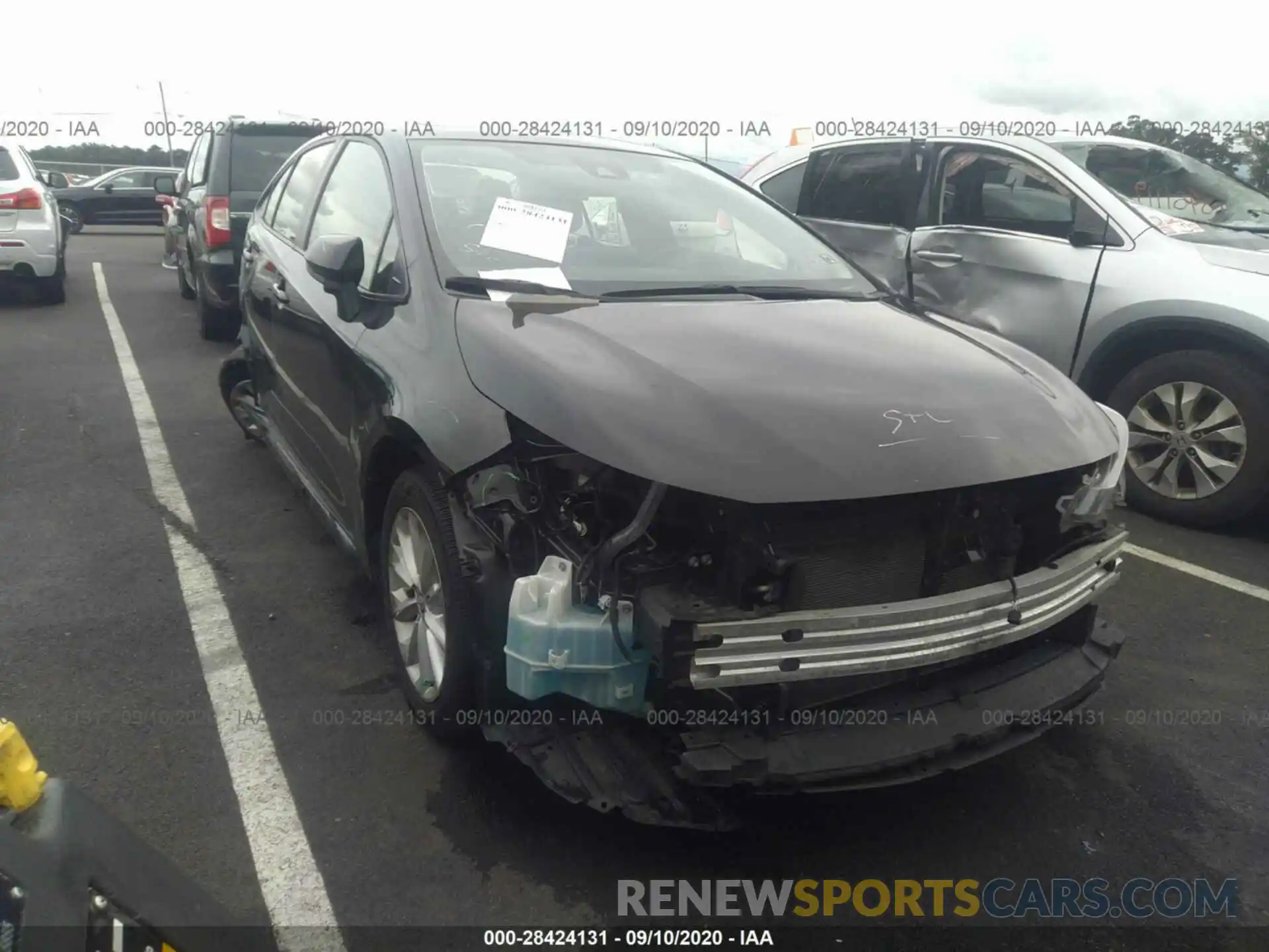 1 Photograph of a damaged car JTDHPRAE7LJ069473 TOYOTA COROLLA 2020