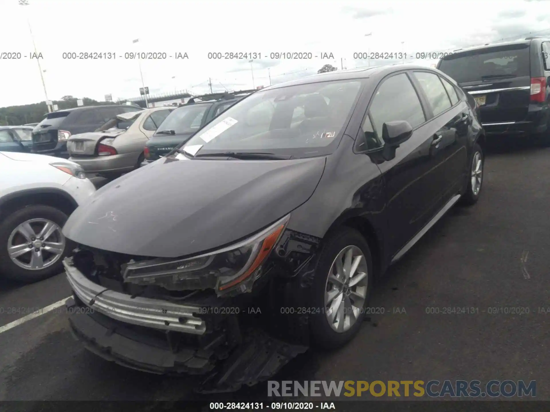 2 Photograph of a damaged car JTDHPRAE7LJ069473 TOYOTA COROLLA 2020