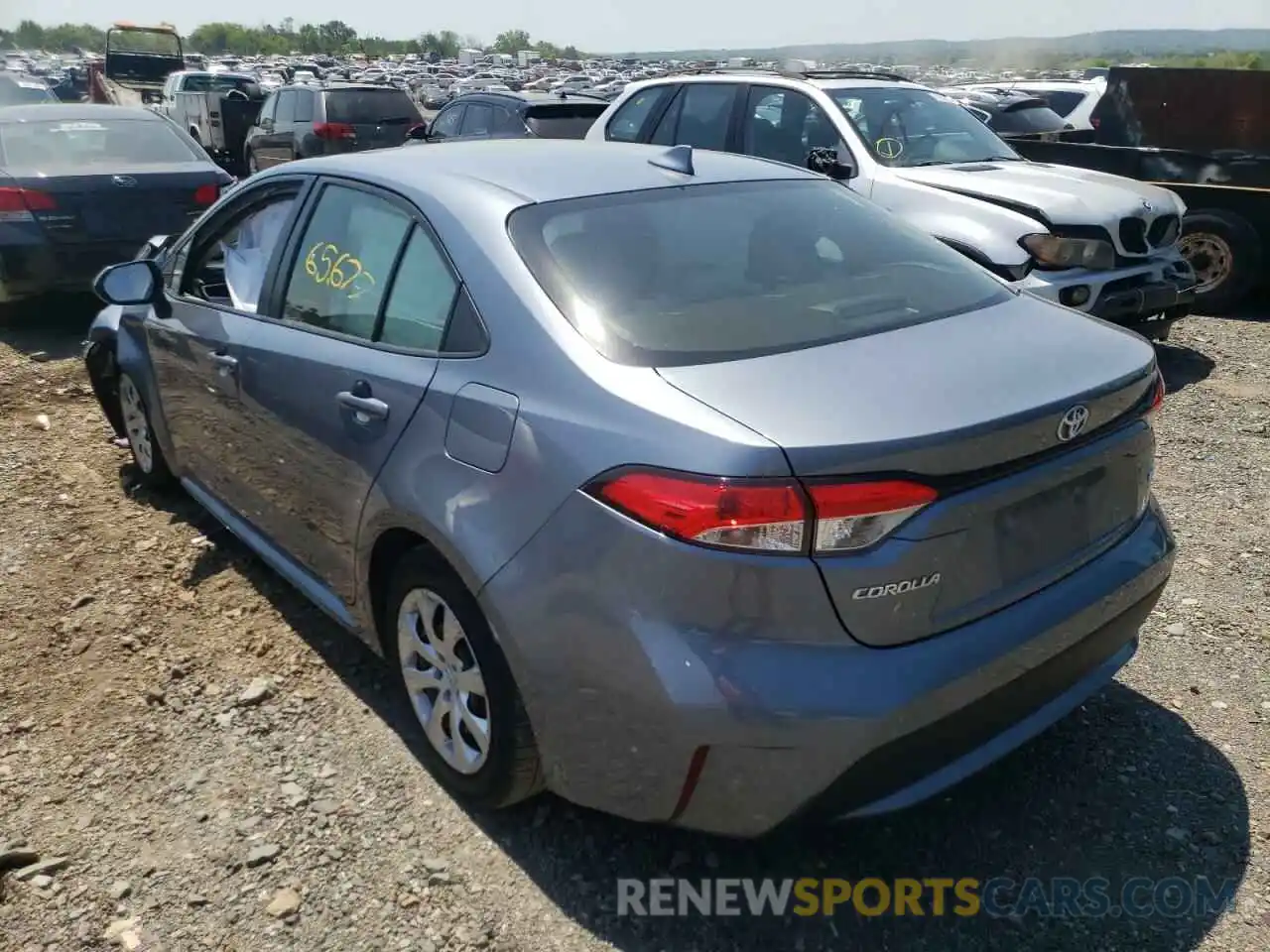 3 Photograph of a damaged car JTDHPRAE8LJ002137 TOYOTA COROLLA 2020