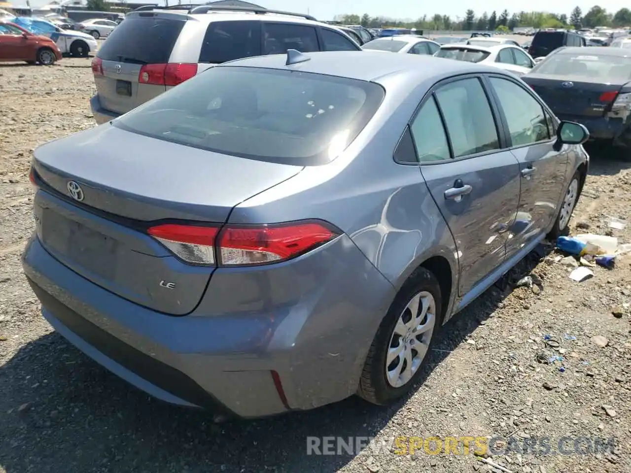 4 Photograph of a damaged car JTDHPRAE8LJ002137 TOYOTA COROLLA 2020