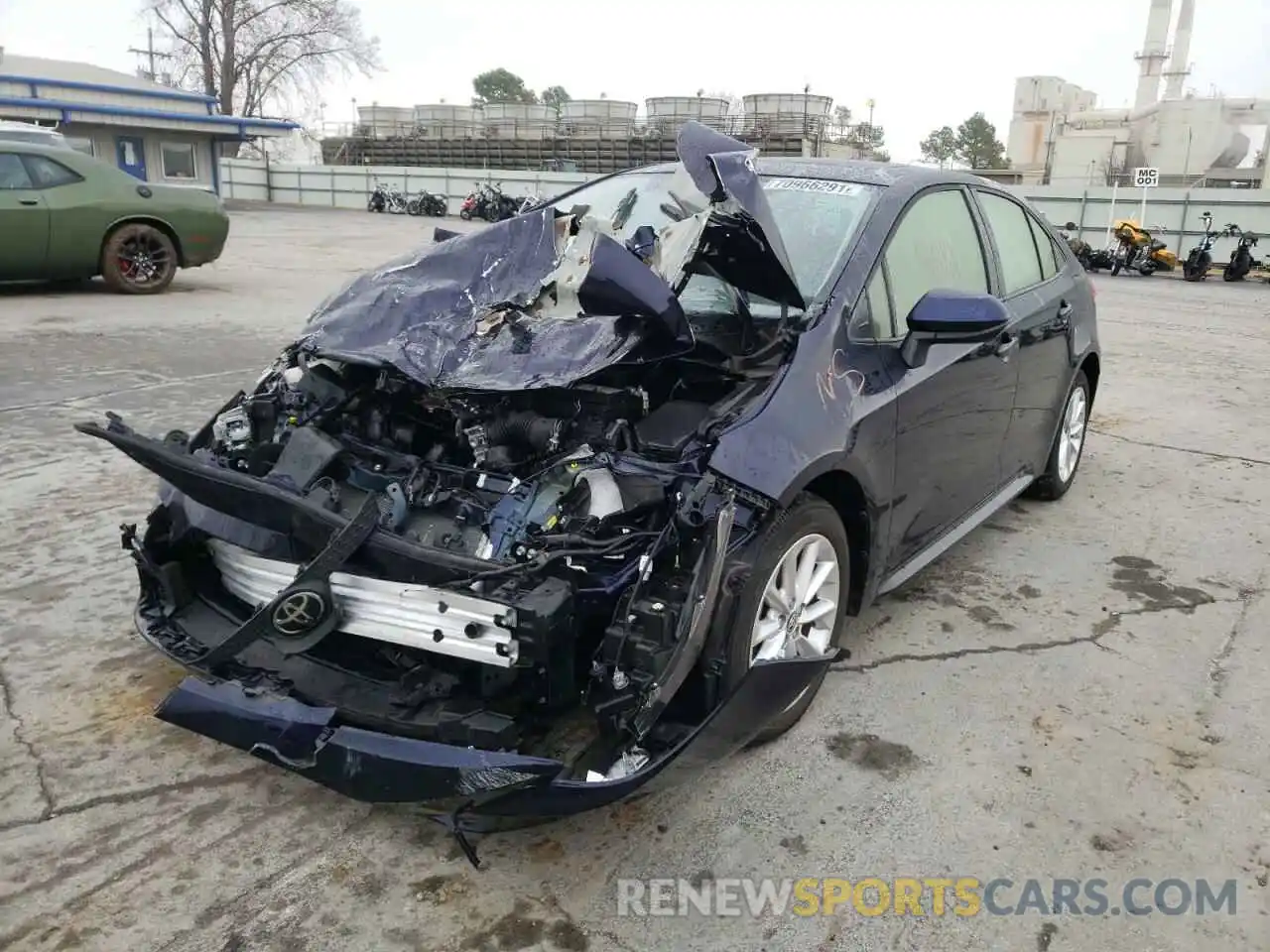 2 Photograph of a damaged car JTDHPRAE8LJ002252 TOYOTA COROLLA 2020