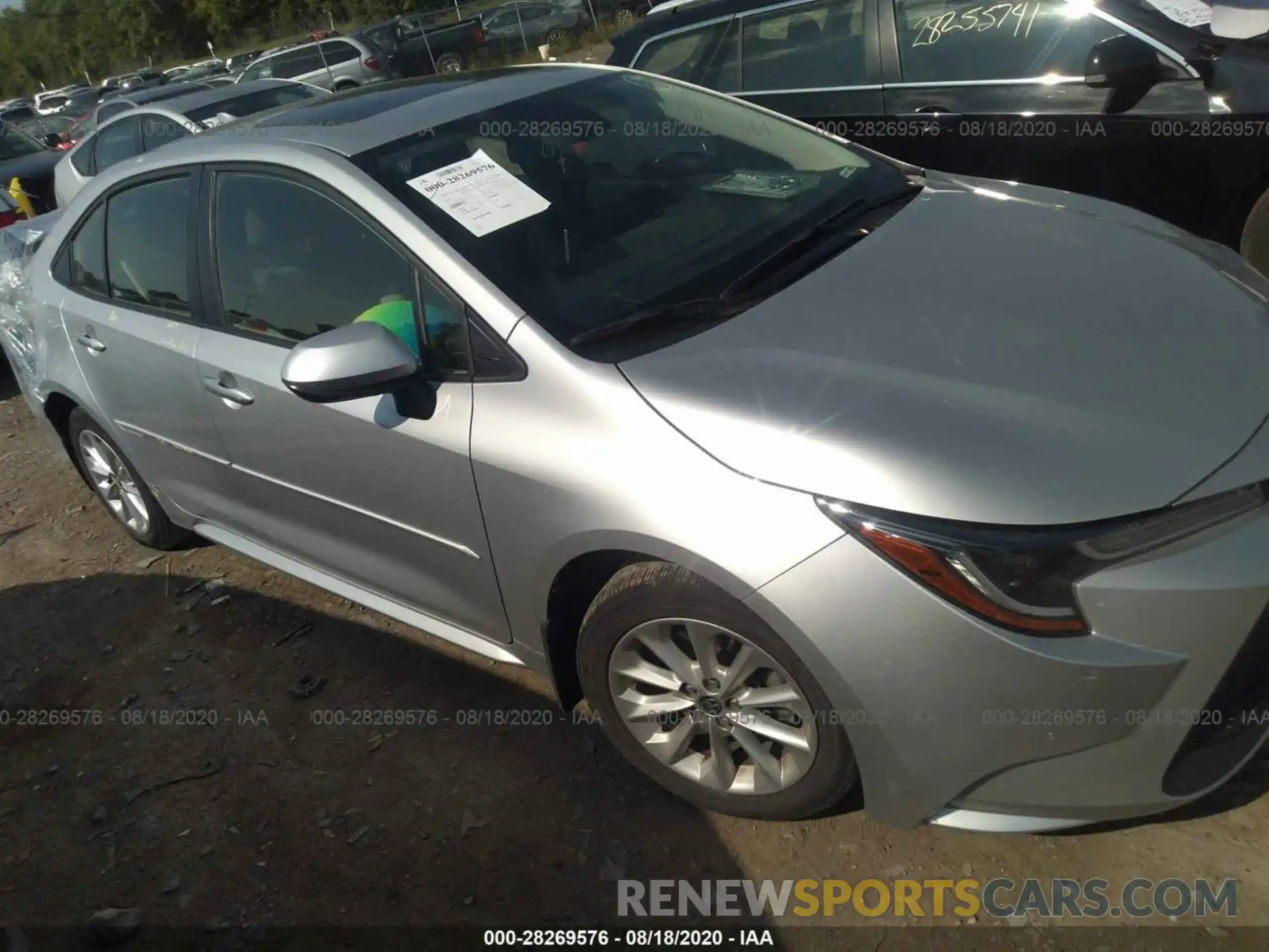 1 Photograph of a damaged car JTDHPRAE8LJ006723 TOYOTA COROLLA 2020