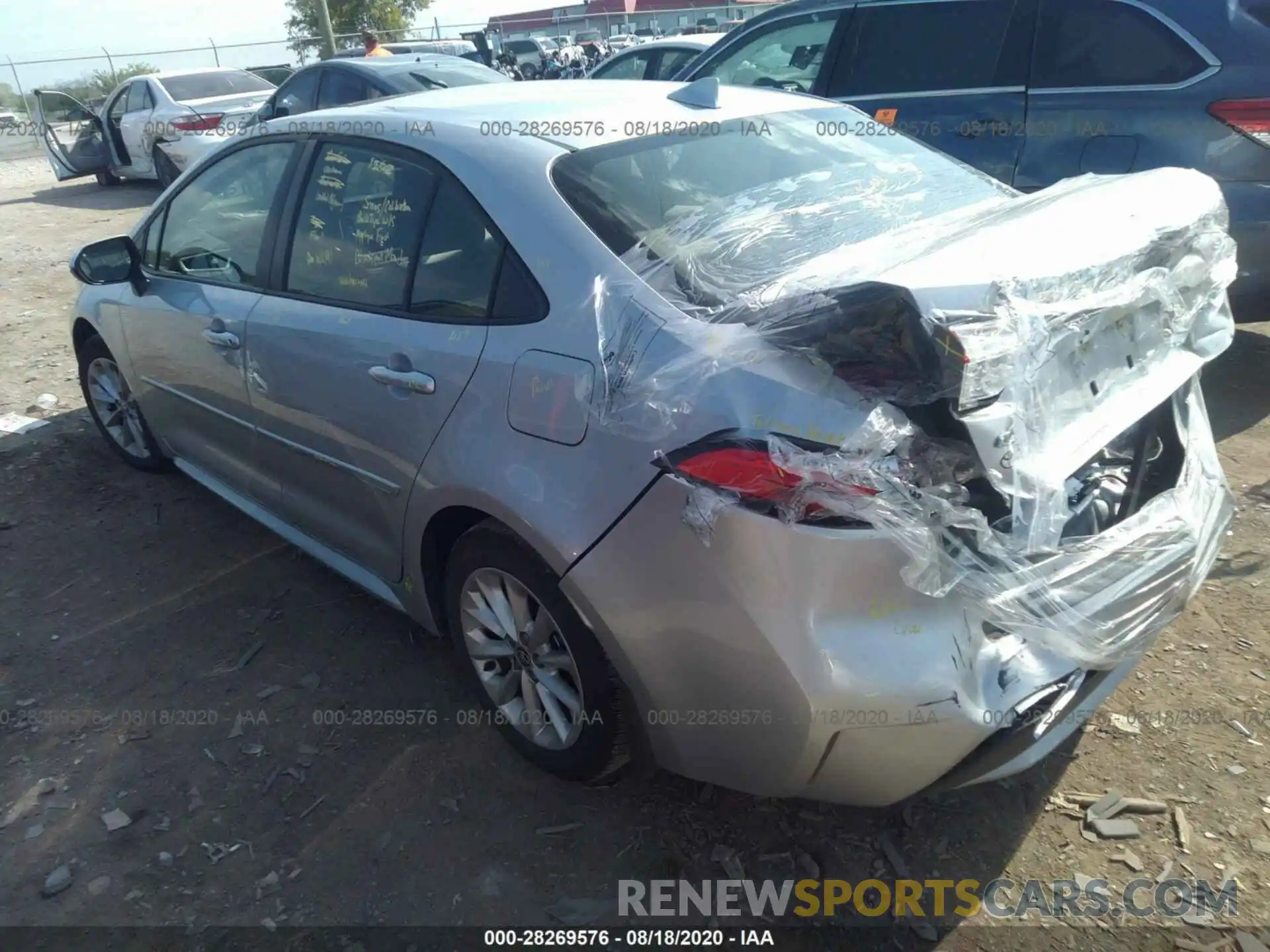 3 Photograph of a damaged car JTDHPRAE8LJ006723 TOYOTA COROLLA 2020